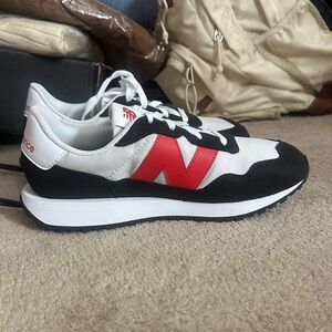 New Balance Black and Red Athletic Shoes